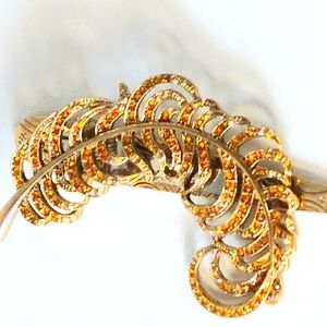 Beautiful,Unique Vintage Art Noveau Style Feather Hair Accessory. Whimsical,Boho